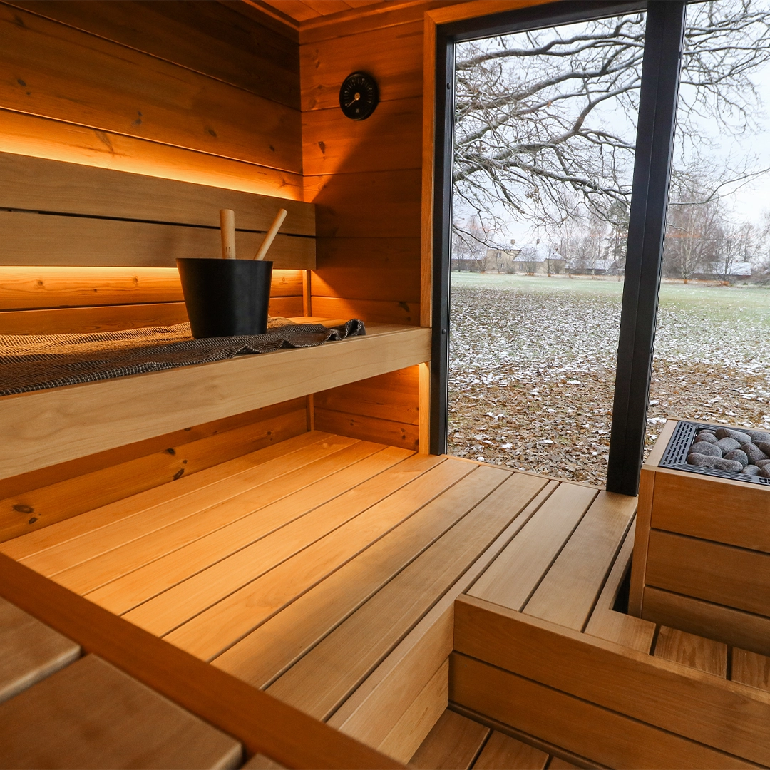 Sierra S Deluxe Outdoor Cabin Sauna For 4 People Sierra S Deluxe Outdoor Cabin Sauna For 4 People
