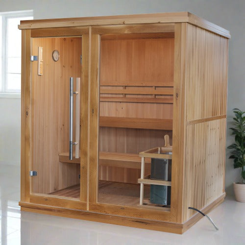 SunRay Charleston 4-Person Traditional Indoor Sauna