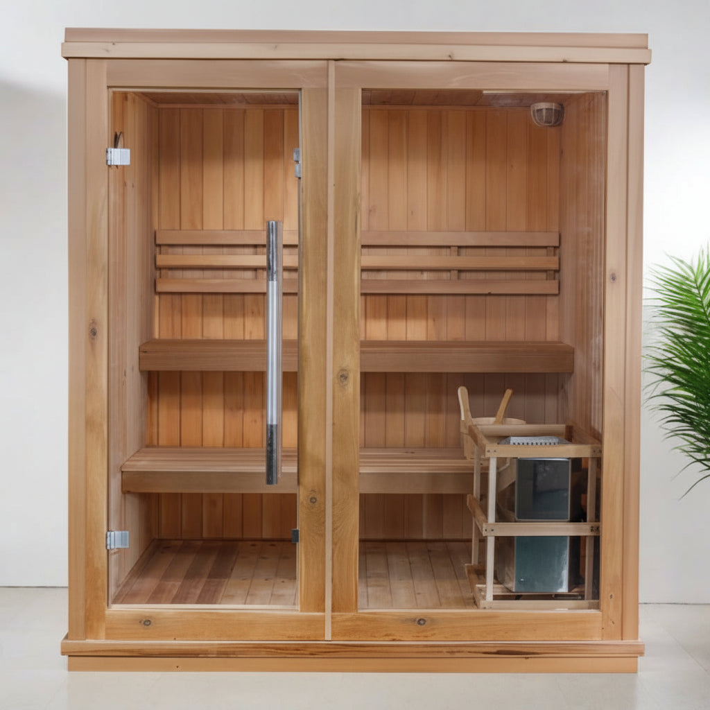 SunRay Charleston 4-Person Traditional Indoor Sauna SunRay Charleston 4-Person Traditional Indoor Sauna