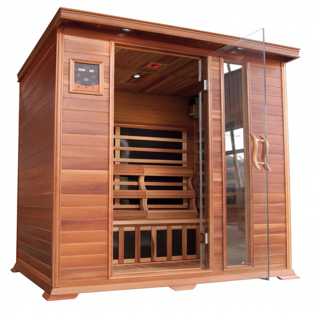 SunRay Savannah 3-Person Indoor Far Infrared Cedar Sauna SunRay Savannah 3-Person Indoor Far Infrared Cedar Sauna