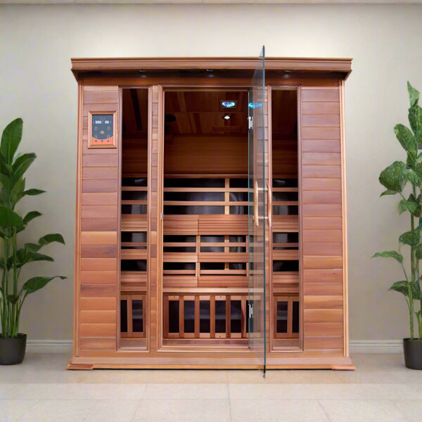 SunRay Sequoia 4-Person Cedar Infrared Sauna HL400K